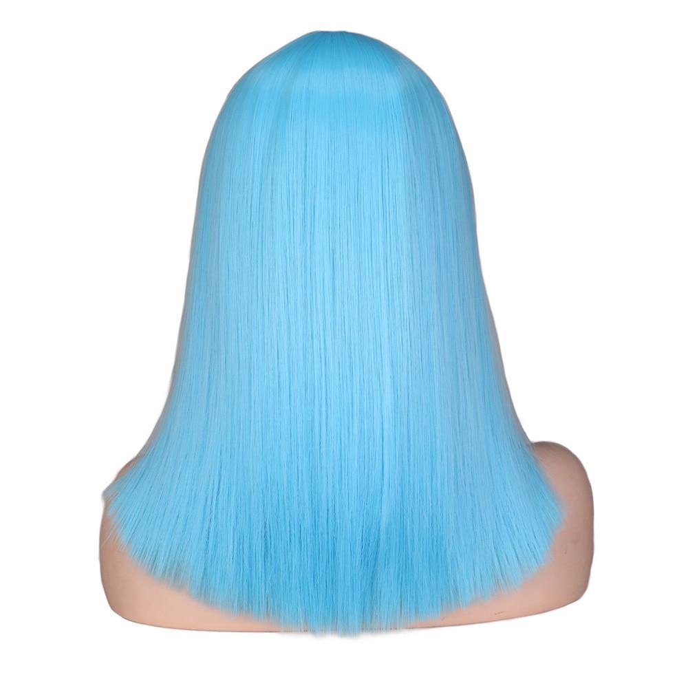 Blauw Vierkant Pruik | Perruque-Club
