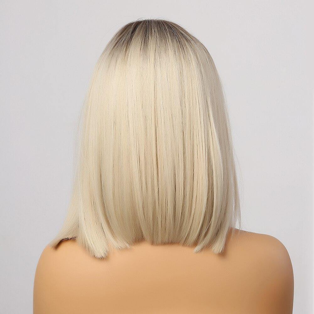 Blonde halflange pruik | Perruque-Club