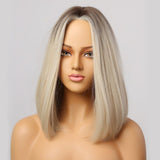 Blonde halflange pruik | Perruque-Club