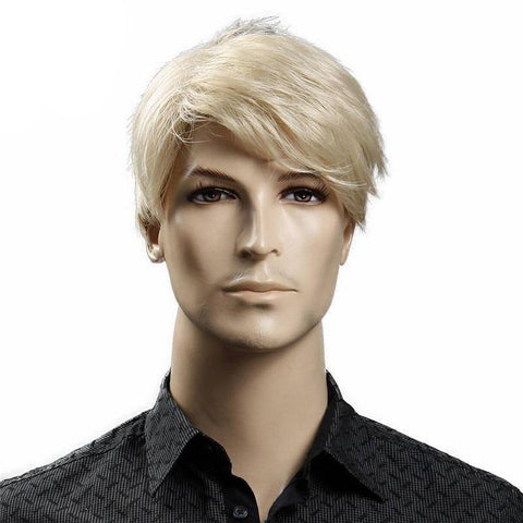 Mannenpruik kort blond
