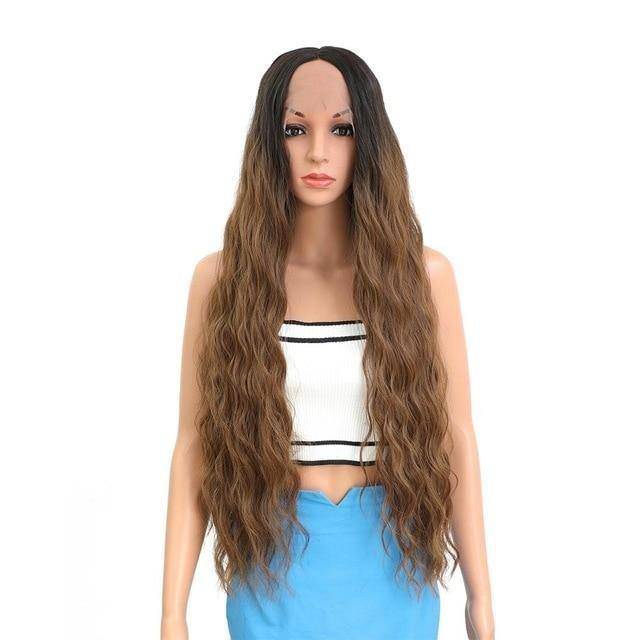 Zwart Wortel Blond Pruik