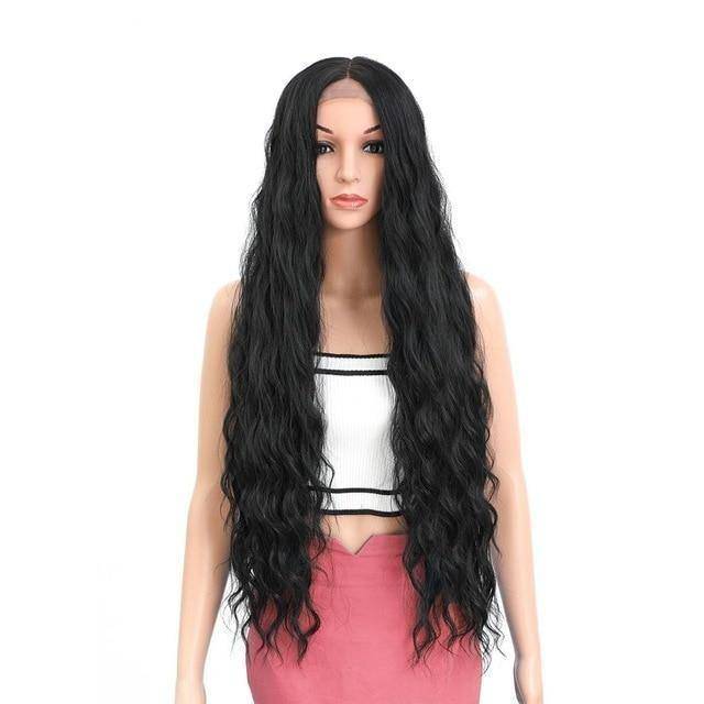 Zwart Wortel Blond Pruik