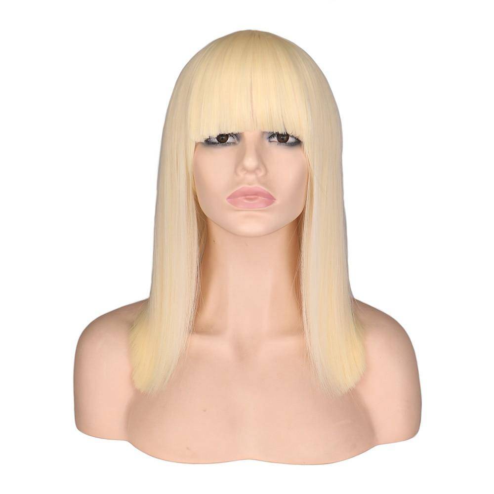 Blonde Franje Pruik | Perruque-Club