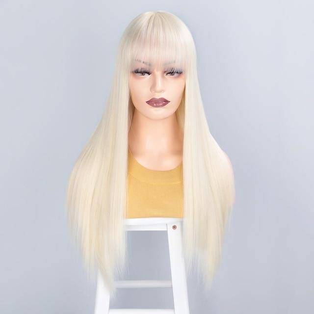 Blonde damespruik
