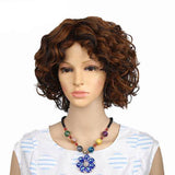Bruine krulpruik | Perruque-Club