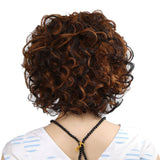 Bruine krulpruik | Perruque-Club