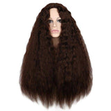 Bruine krulpruik | Perruque-Club