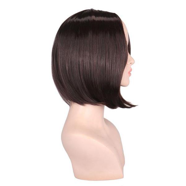 Vierkante brunette pruik | Perruque-Club