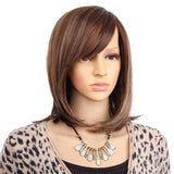 Bruine vierkante pruik | Perruque-Club