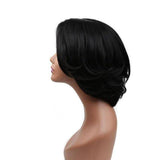 Korte zwarte damespruik | Perruque-Club