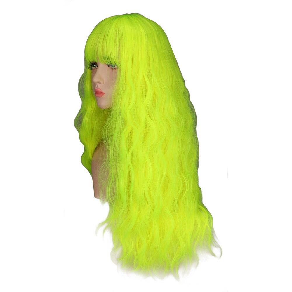 Fluorescerende Gele Pruik | Perruque-Club