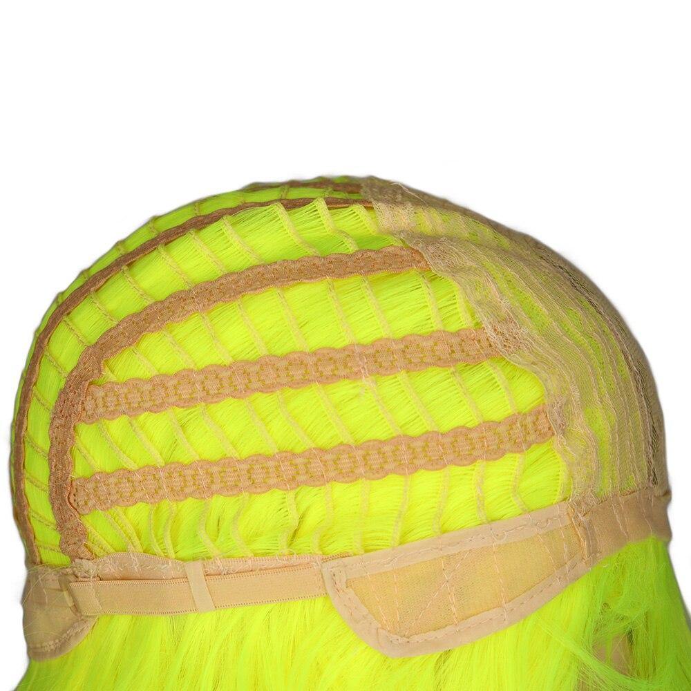 Fluorescerende Gele Pruik | Perruque-Club