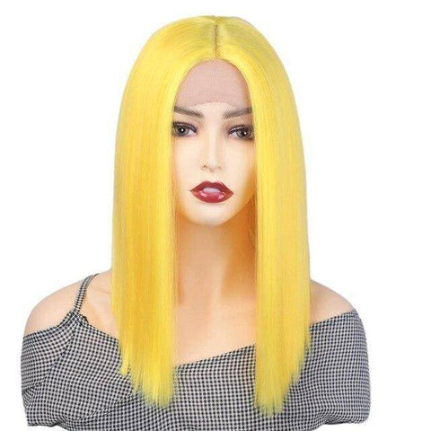 Gele pruik