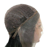 Pruik met gelijmde vlechten