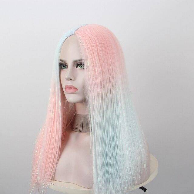 Gespleten haar pruik