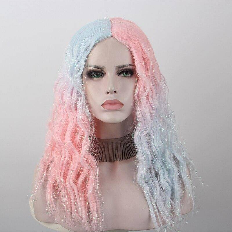 Gespleten haar pruik