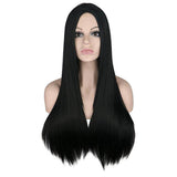 Zwarte gladde pruik | Perruque-Club