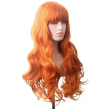 Golvende rode pruik