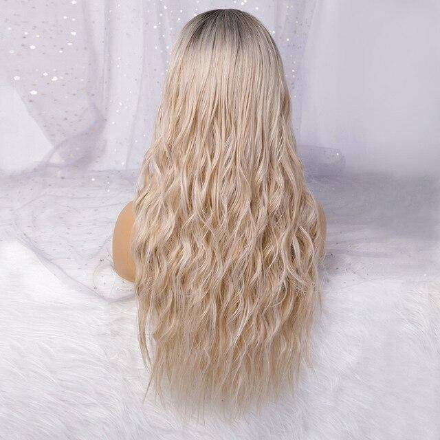 Grijs Blonde Pruik