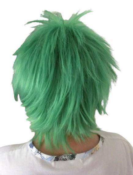 Groene mannenpruik