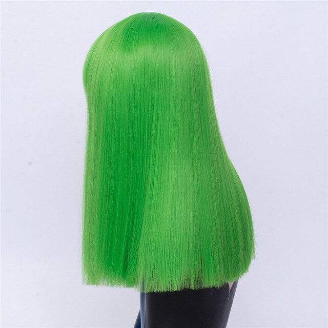 Goedkope groene pruik