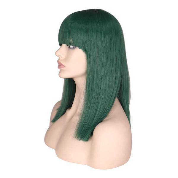 Groene vrouw pruik