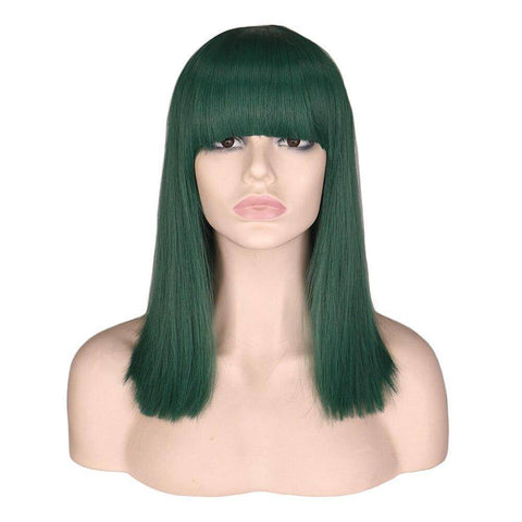 Groene vrouw pruik