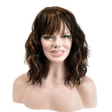 Halflange Bruine Pruik | Perruque-Club