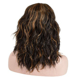 Halflange Bruine Pruik | Perruque-Club