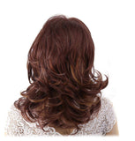 Bruine damespruik middellang | Perruque-Club