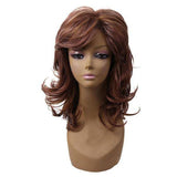 Bruine damespruik middellang | Perruque-Club