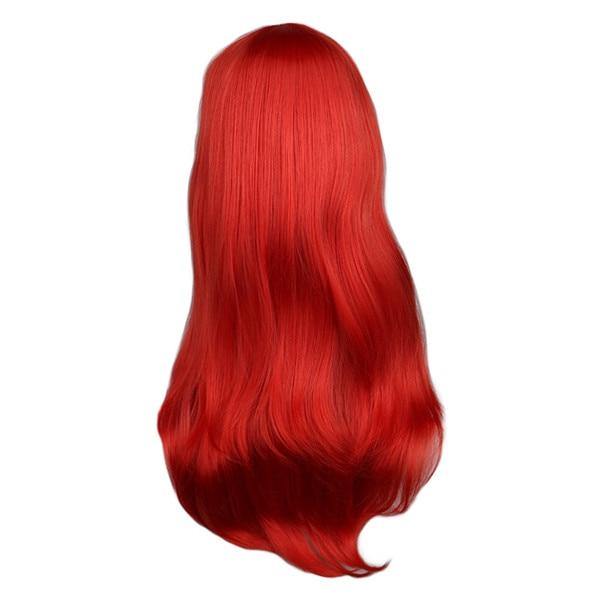 Rode kleur pruik