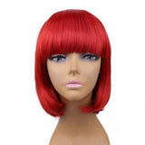 A18 kort wit haar pruik