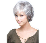 Grijze pruik kort haar | Perruque-Club