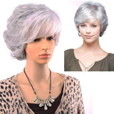 Grijze pruik kort haar | Perruque-Club