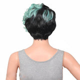 Krullend kort haar pruik