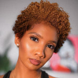 Pruik<br> Vrouw Krullend Kort - Perruque-Club