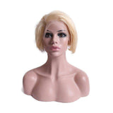 Korte pruik natuurlijk haar