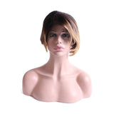 Korte pruik natuurlijk haar