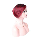 Korte pruik natuurlijk haar