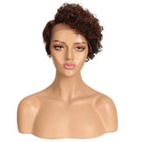 Korte pruik natuurlijk haar