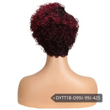 Korte pruik natuurlijk haar