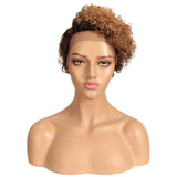 Korte pruik natuurlijk haar