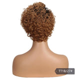 Korte pruik natuurlijk haar