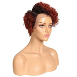 Korte pruik natuurlijk haar