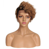 Korte pruik natuurlijk haar