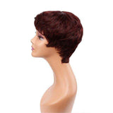 Rode Korte Pruik | Perruque-Club