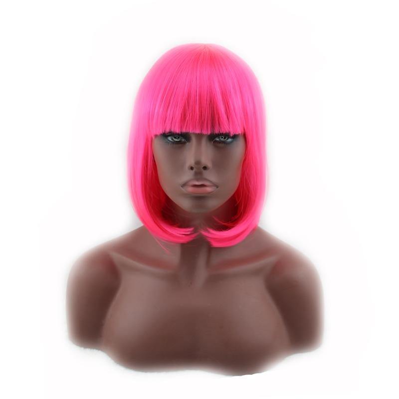 Korte Roze Pruik
