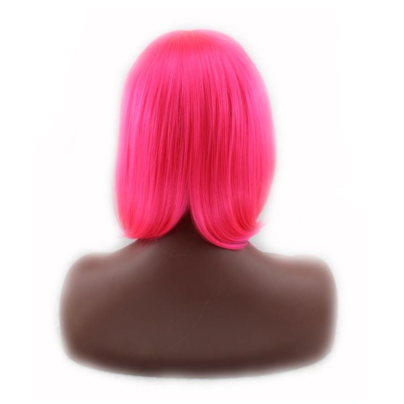 Korte Roze Pruik