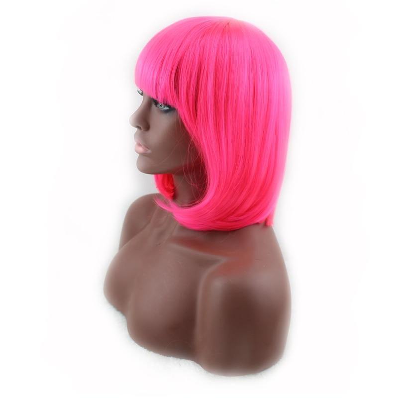 Korte Roze Pruik